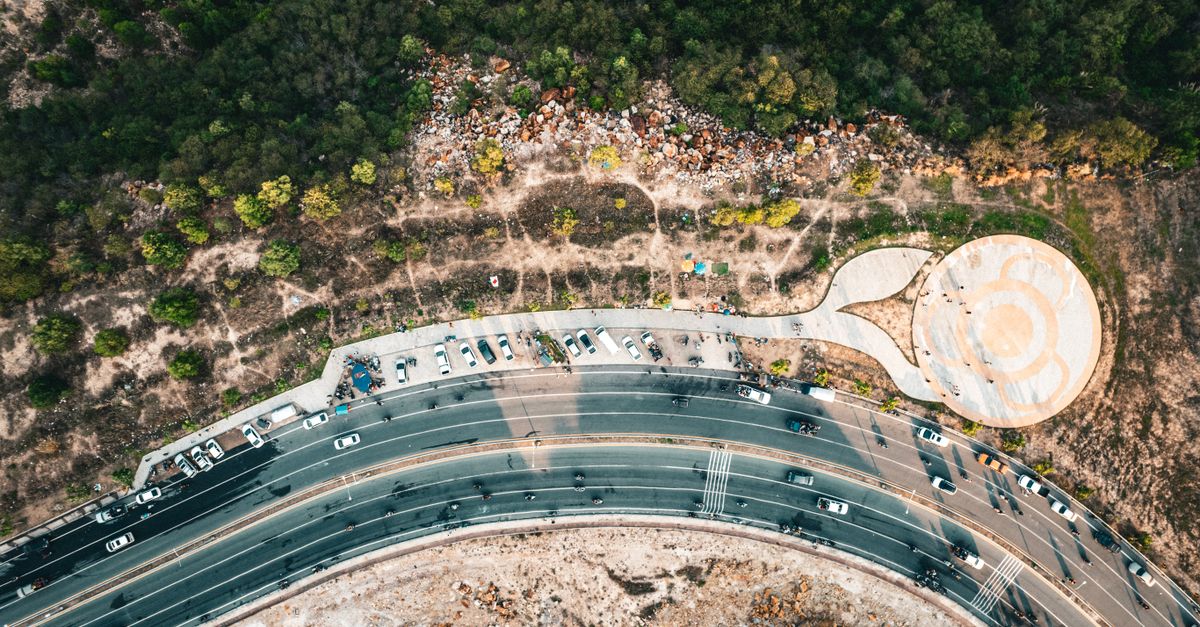 Multi Di@g Road Multi-Lane Road by Forest · Free Stock Photo
