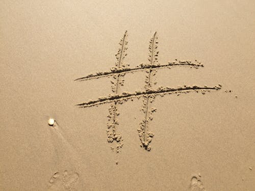 Δωρεάν στοκ φωτογραφιών με hashtag, ακτή, άμμος Φωτογραφία από στοκ φωτογραφιών
