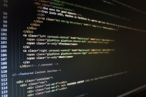 Turned-on Computer Monitor Displaying Text