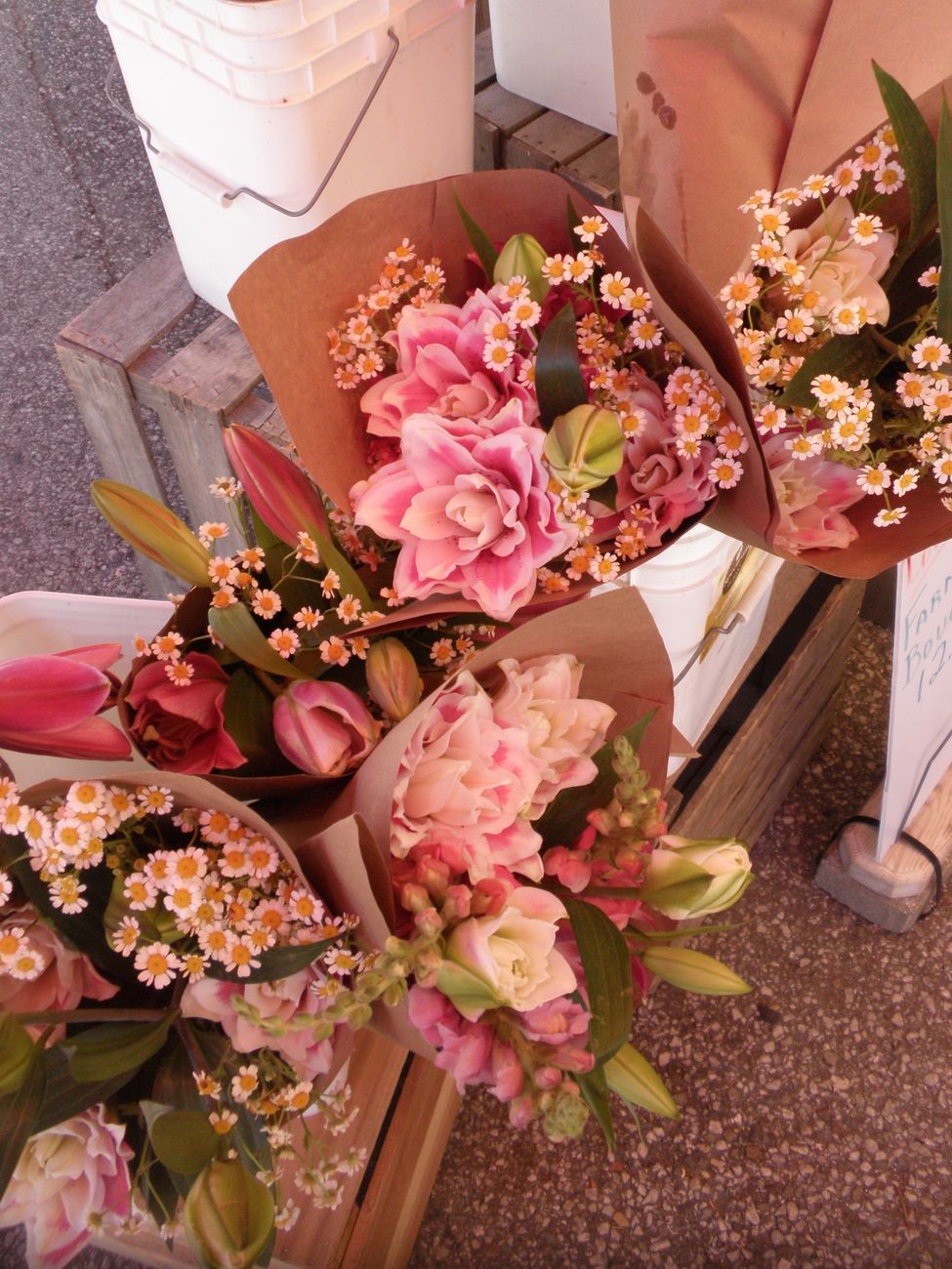 Colorful fresh flower bouquet ready for delivery in Ohio
