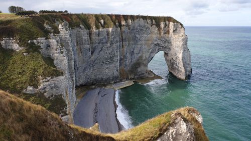 Free Cliffs of Etretat in France Stock Photo