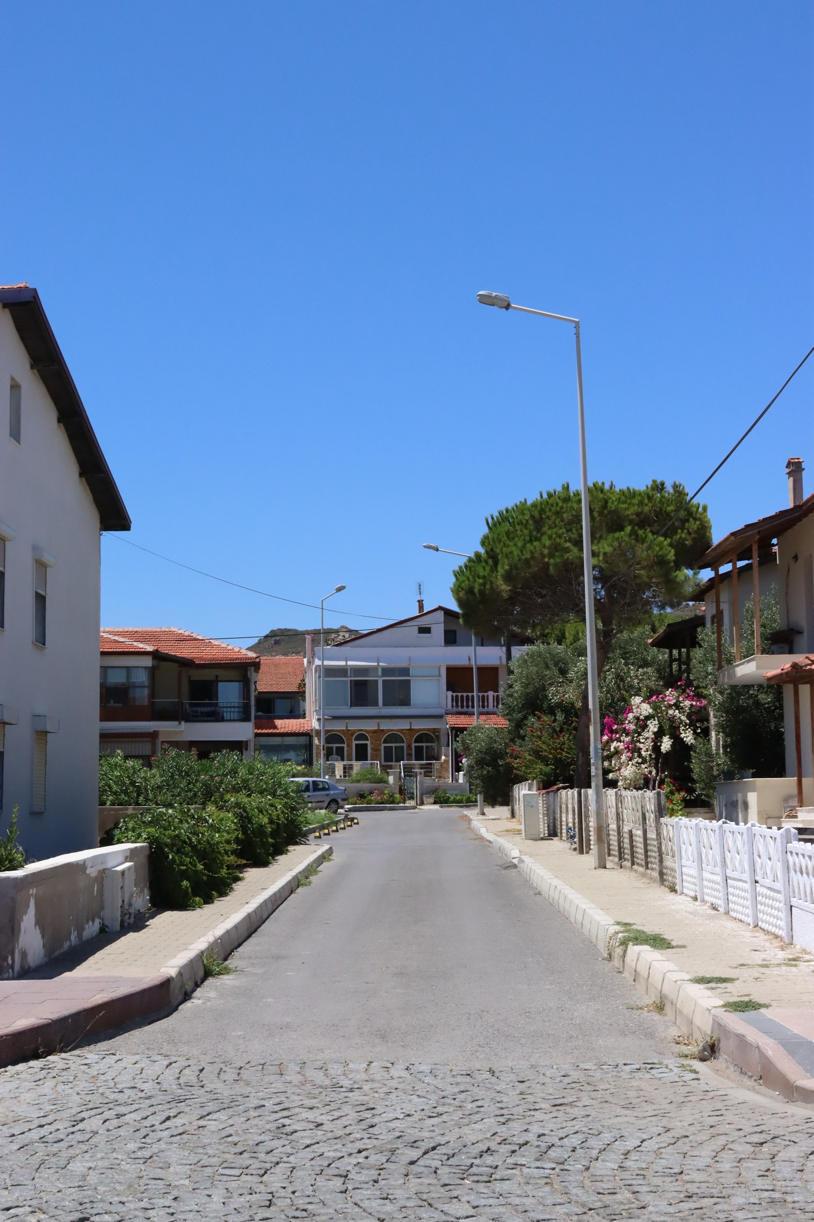 View of an Empty Street between Buildings in a City · Free Stock Photo