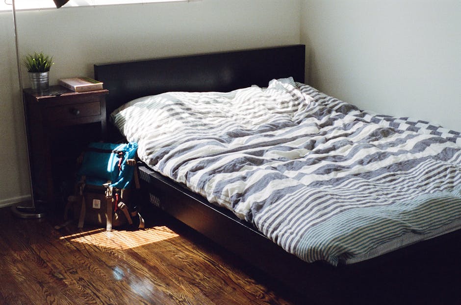 bed, bedroom, furniture
