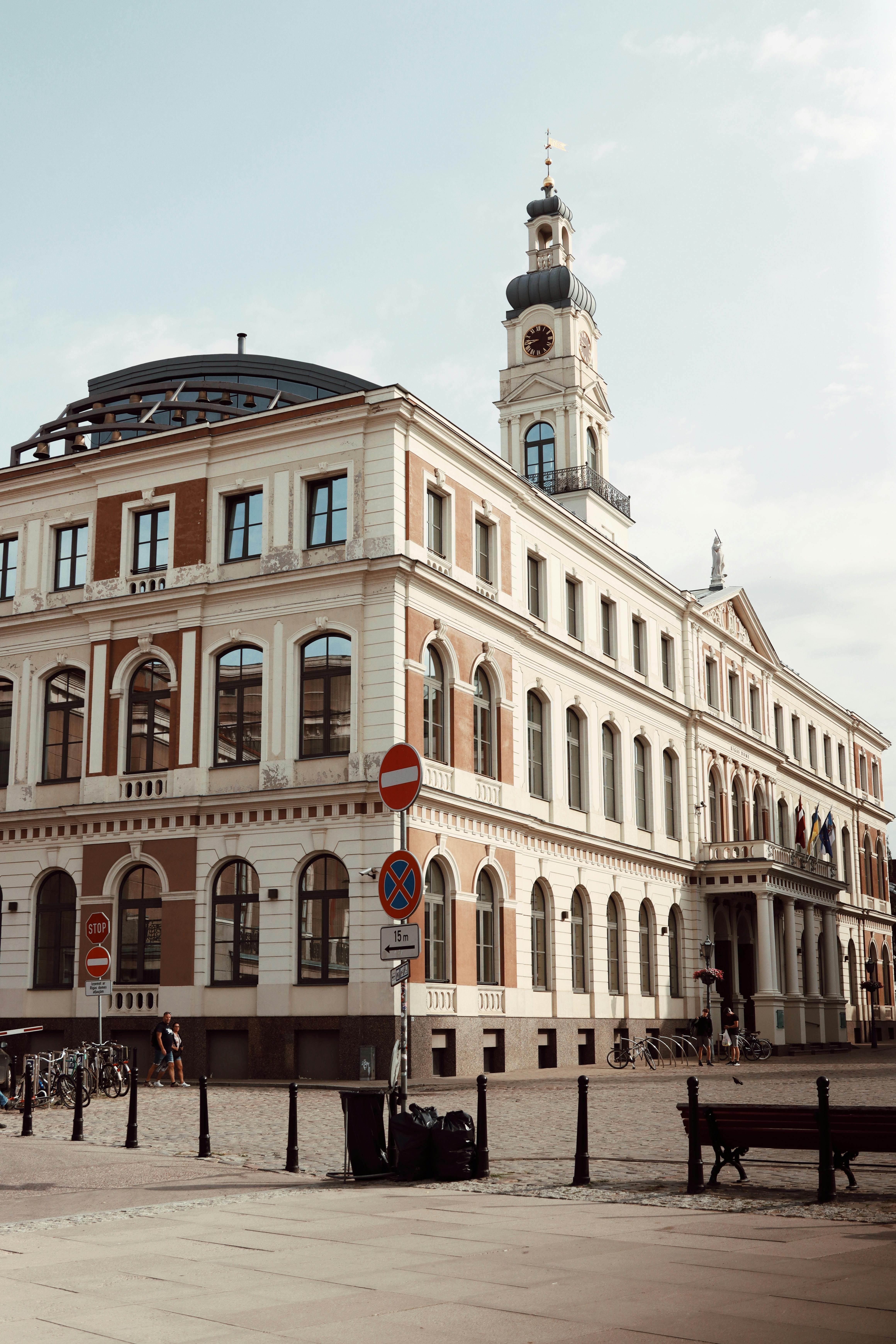Explore the iconic Riga Town Hall, a masterpiece of architectural heritage in Latvia's capital city.