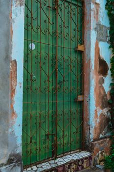 verdigris copper patina green