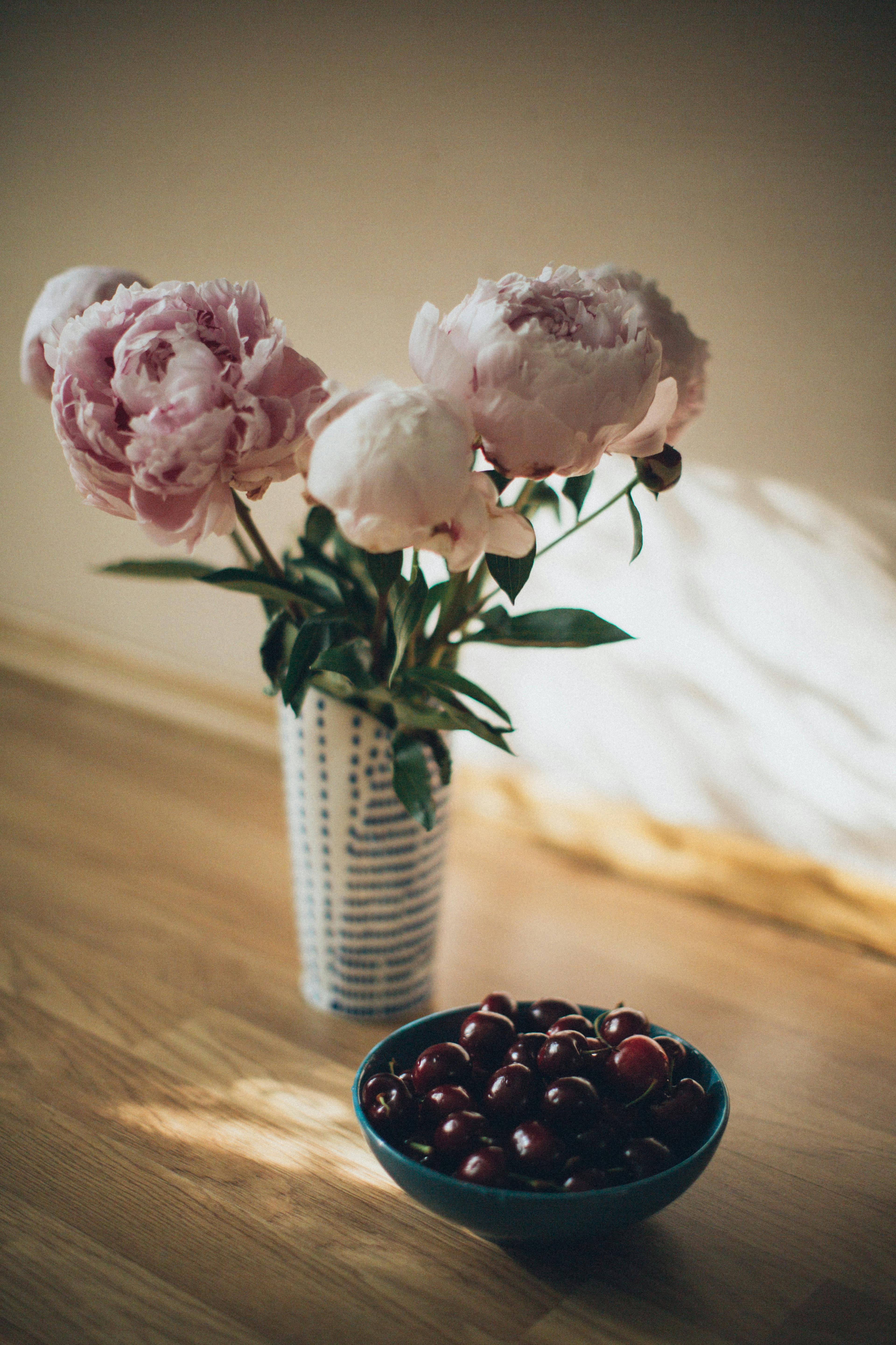 Three Flowers in Vase · Free Stock Photo