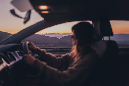 Free Photo of Person Driving a Vehicle Stock Photo