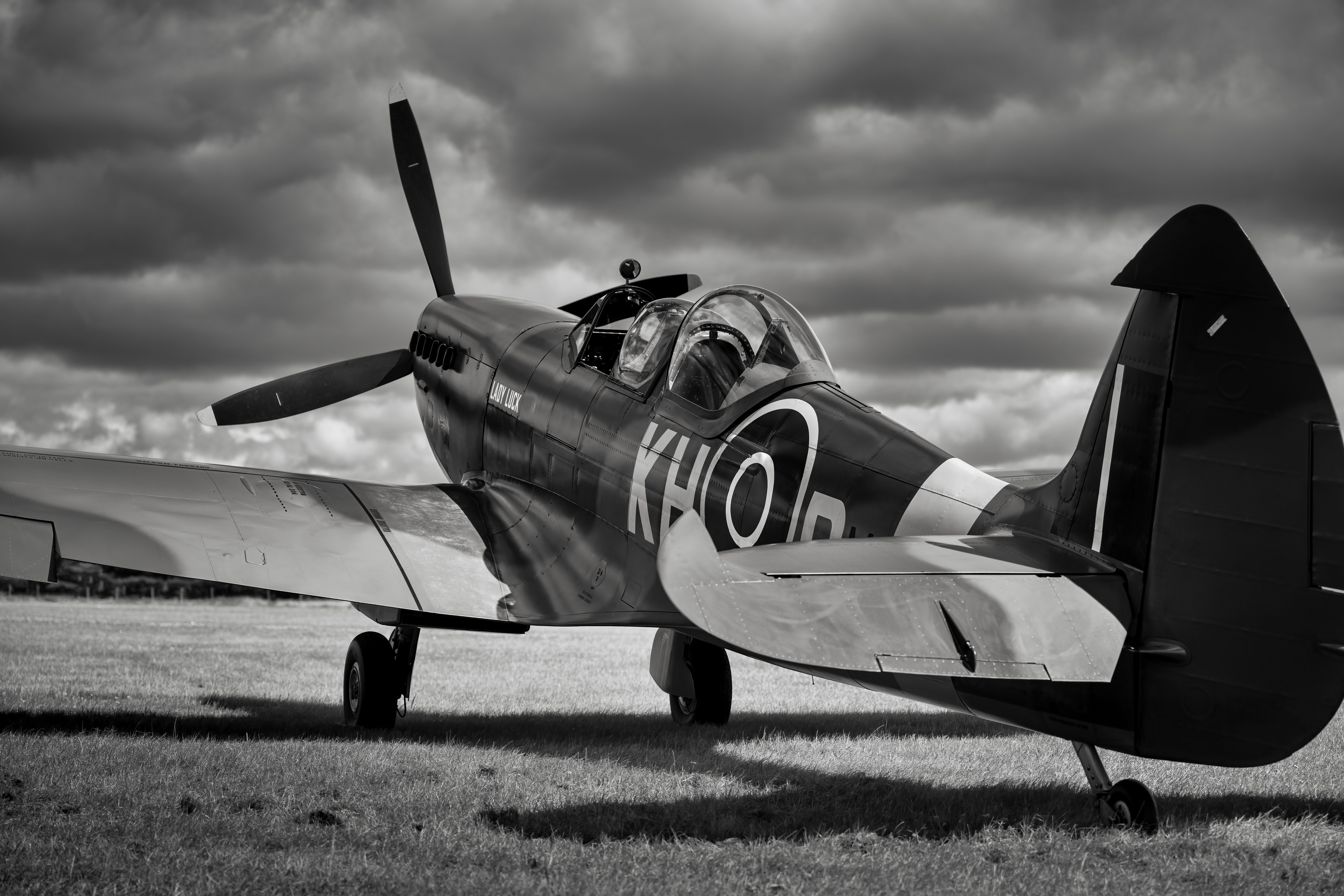 Black and White Photo of an Aircraft · Free Stock Photo