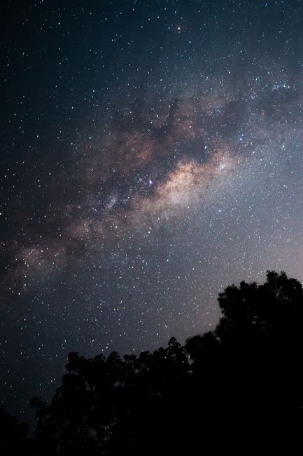 A breathtaking view of the Milky Way galaxy amidst a starry night sky.
