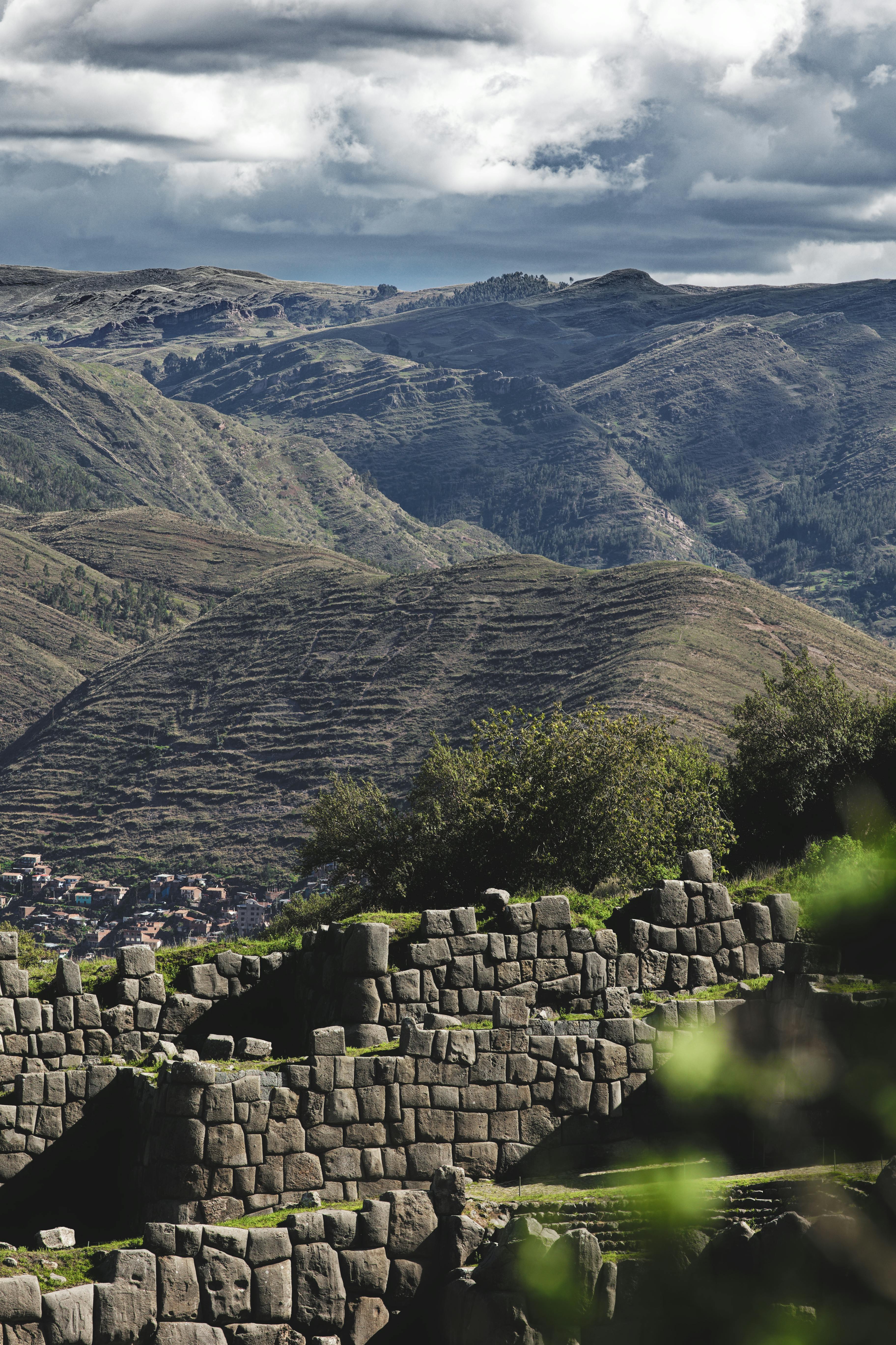 the archaeological site of saqsaywaman in cusco peru