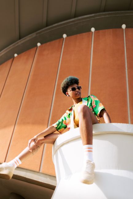 Stylish portrait of a woman in Berlin showcasing modern fashion vibes.