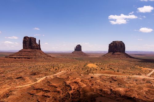 Free Stunning daytime view of Monument Valley's iconic rock formations in Arizona, United States. Stock Photo