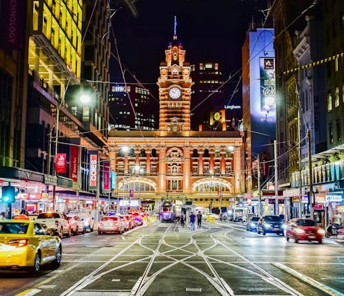 Free stock photo of busy street, busy street photography, flinders station