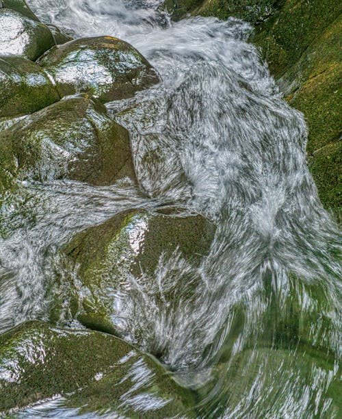 川のタイムラプス写真