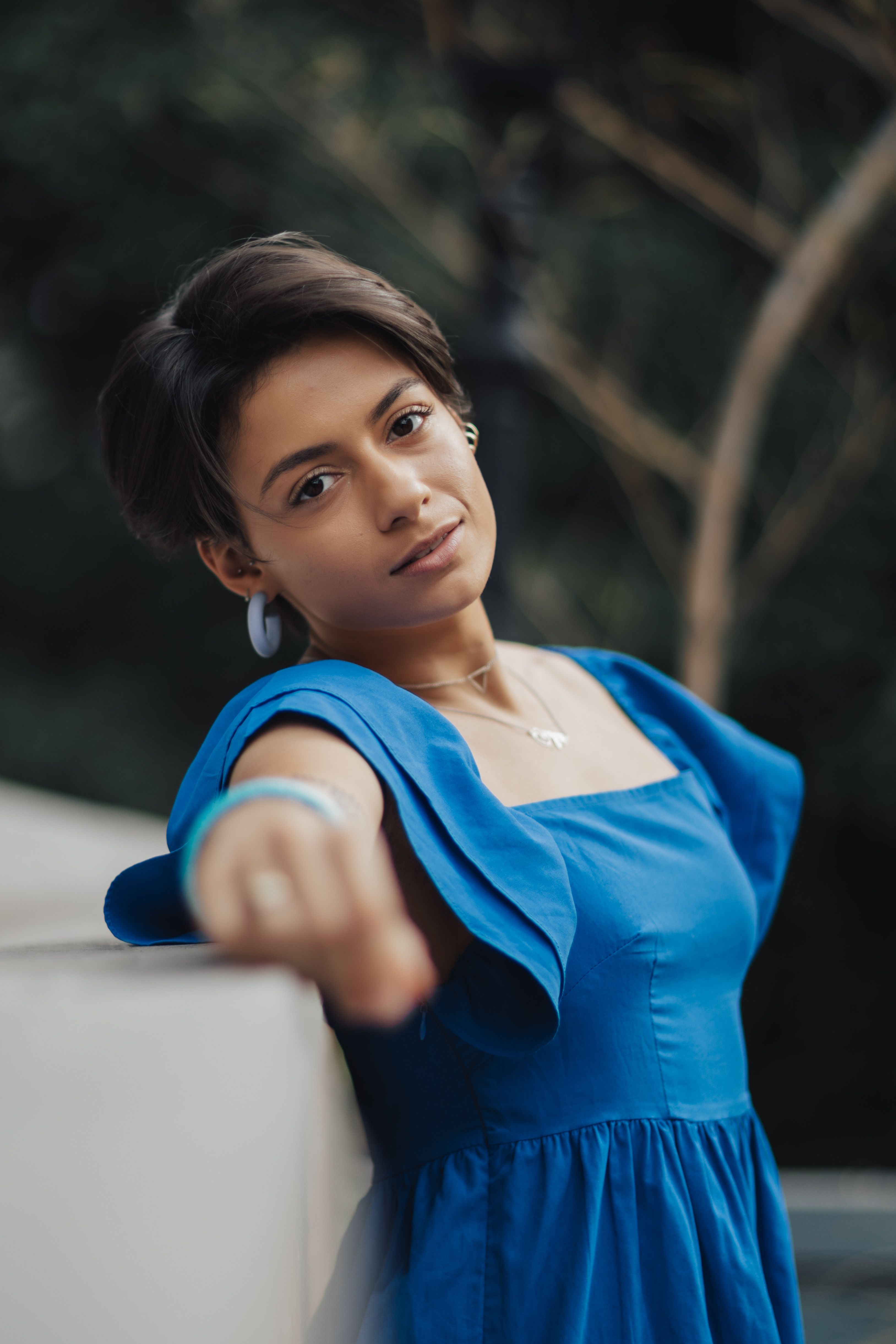 Woman in Blue Dress · Free Stock Photo