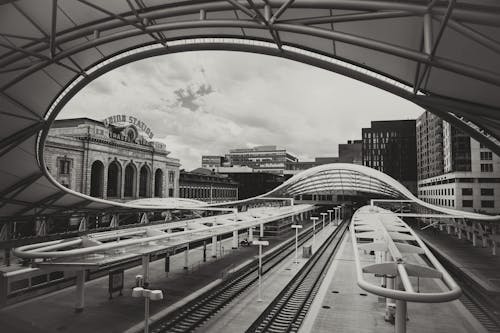 Free stock photo of city, train station