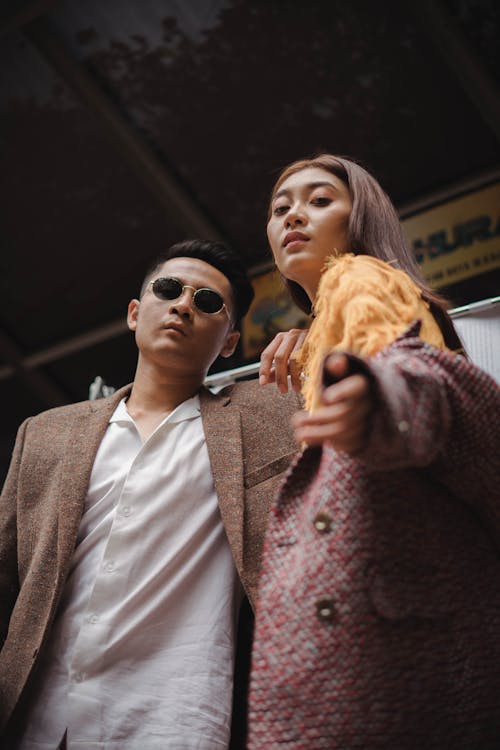 Man and Woman in Brown Suit 