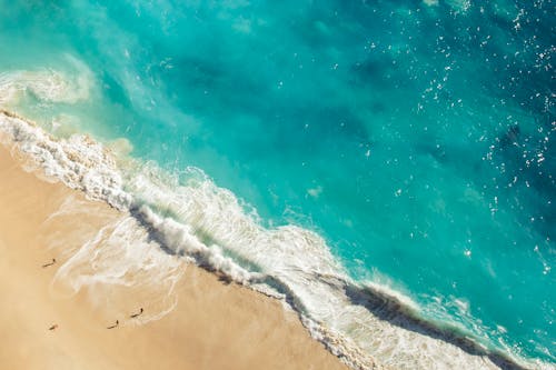 Free Bird's Eye View Of Ocean During Daytime Stock Photo