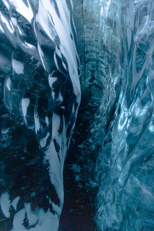 Free Explore breathtaking ice formations in a pristine Icelandic cave. Stock Photo