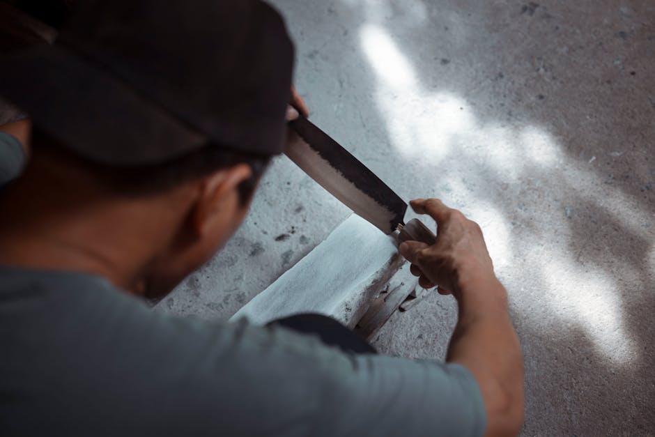 pedra de amolar faca