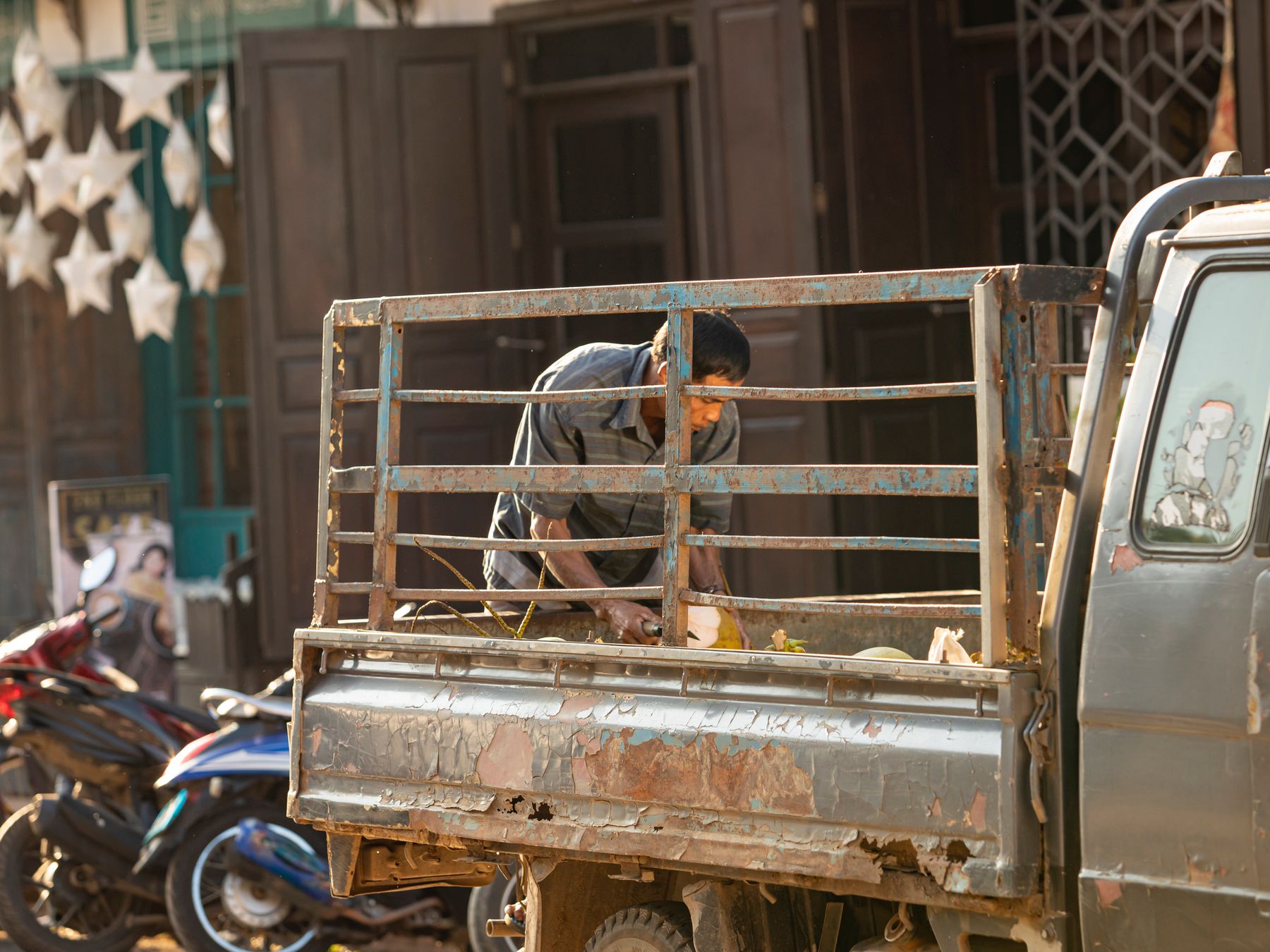 Crowle — house clearance team loading furniture into a van