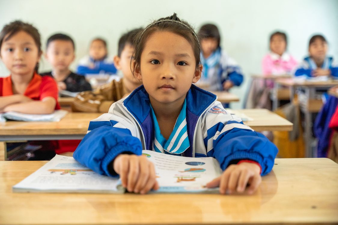 Children Sitting at the Desks in the Classroom · Free Stock Photo