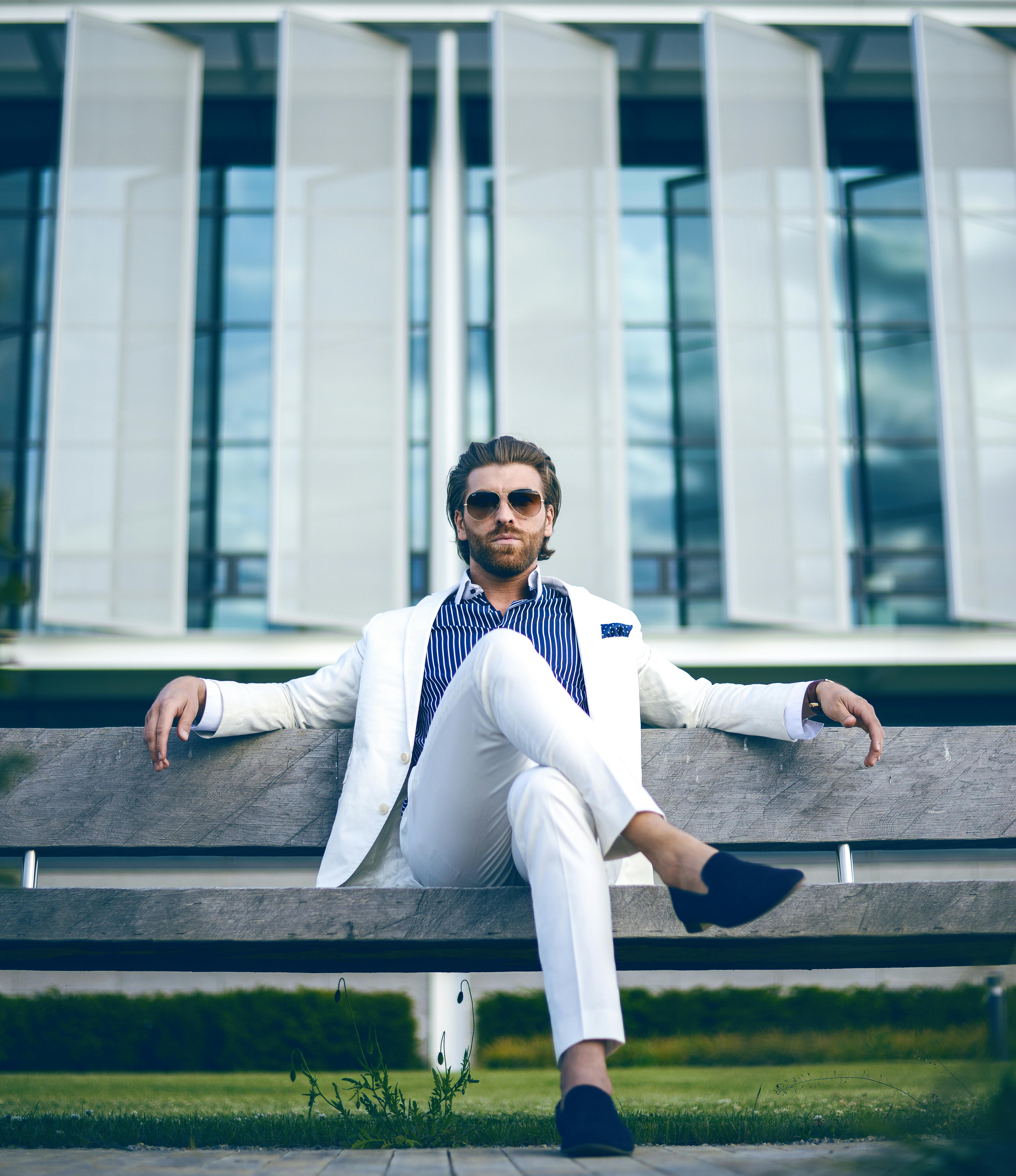 The Easiest Spring Style HackNavy Jacket White Pants  Menswear Musings