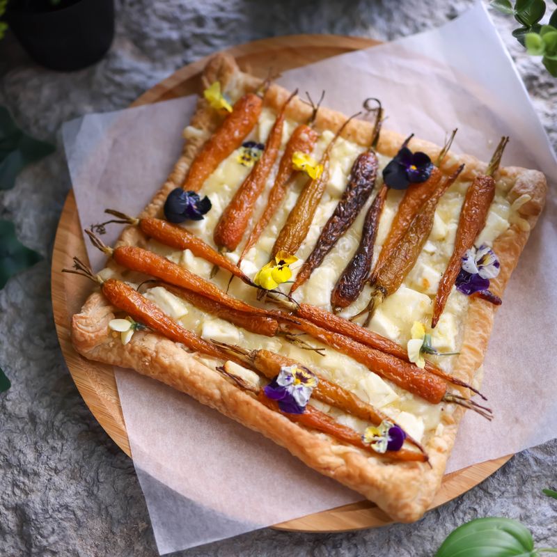 Quick Savory Za'atar Tomato Tart