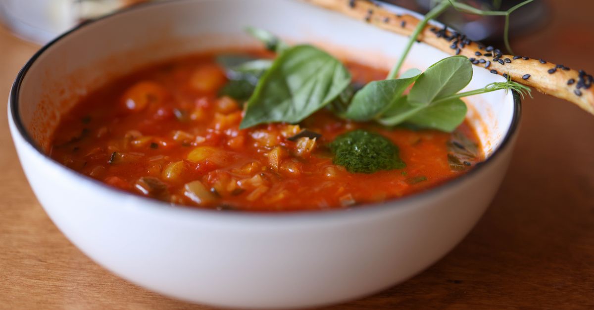 A bowl of tomato soup, echoing the name of the turtle soup trading strategy