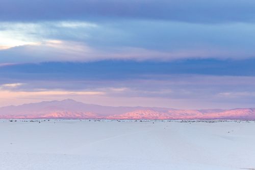 Free Breathtaking view of snow-covered landscape at sunset with mountains in the background. Tranquil and picturesque. Stock Photo