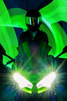 Futuristisches Licht & Neon – Beeindruckendes Cyberpunk-Motiv