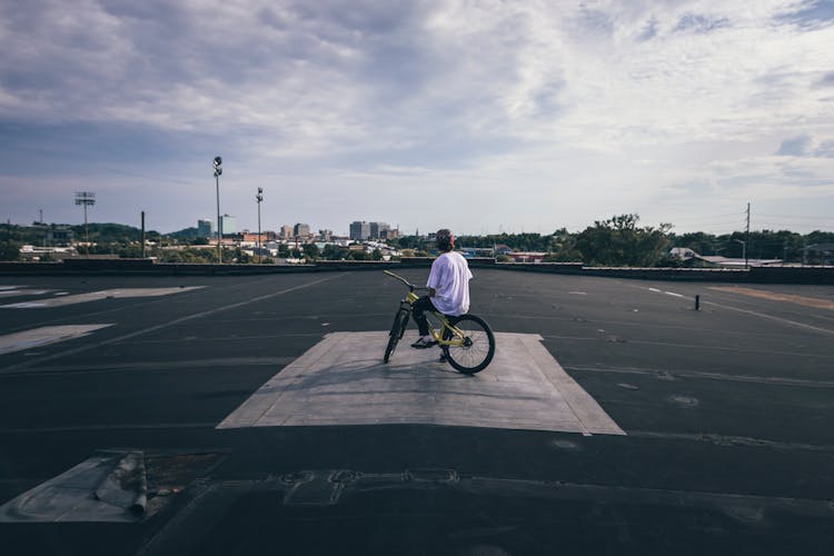 Boy Riding A Bike