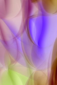 Colorful abstract design blending soft purple, green, and brown hues.