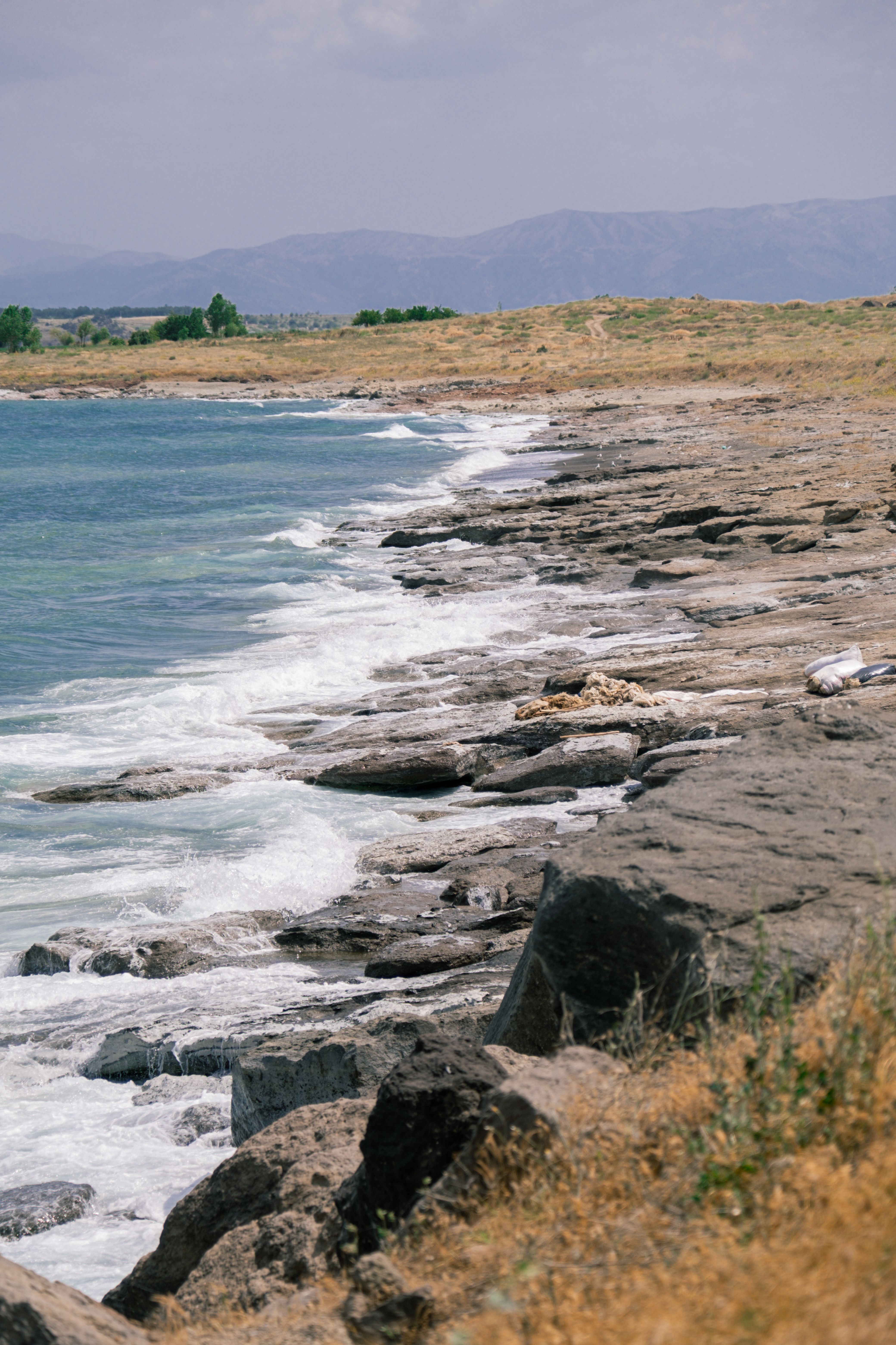 Flat Rocks on a Seashore · Free Stock Photo