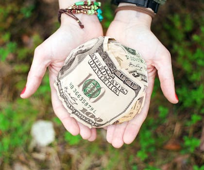 Free stock photo of hands, money, cash, dollars