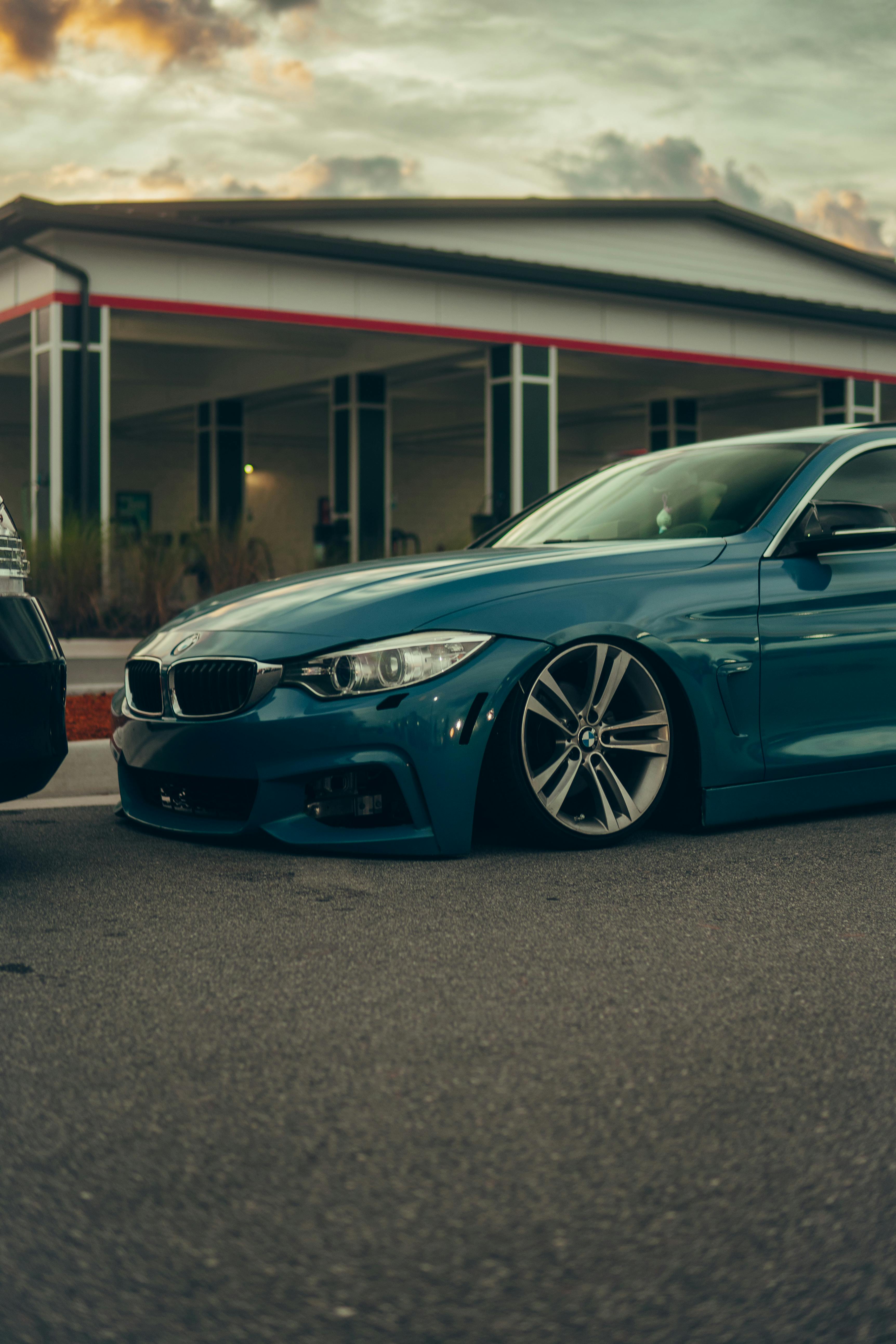 blue bmw