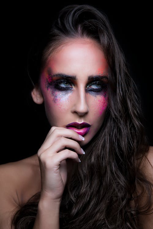 Woman With Colorful Eyeshadows