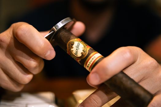 Man Holding a Cigar 