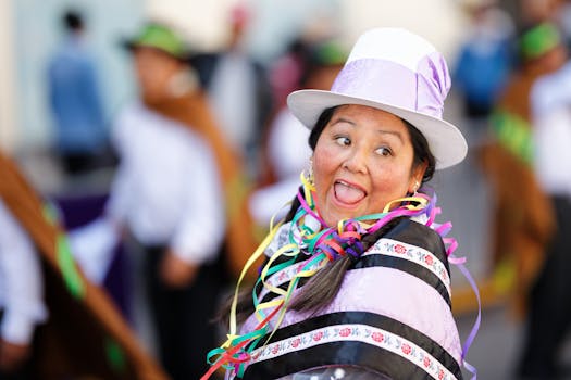 A Quechua woman in traditional dress celebrating Inti Raymi in Cusco, Peru.