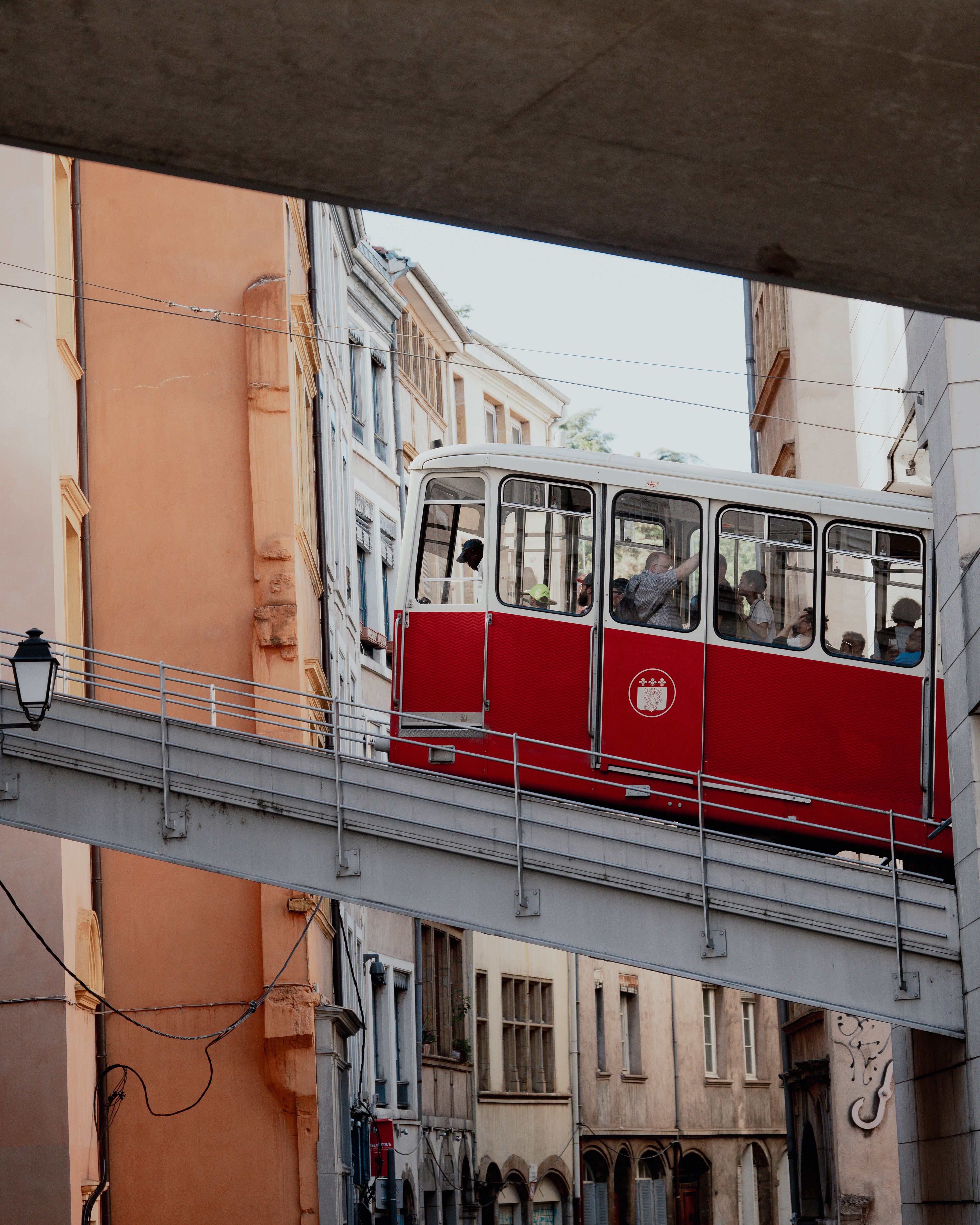 Red Tram on a Street · Free Stock Photo
