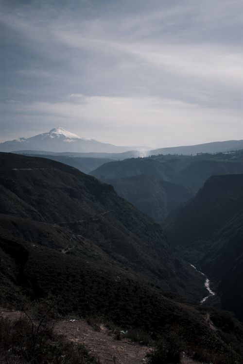 Free Andean Mountain Range with Snow-Capped Peak Stock Photo