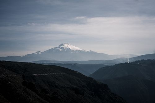 Free Majestic Andean Volcano in Ecuador Stock Photo