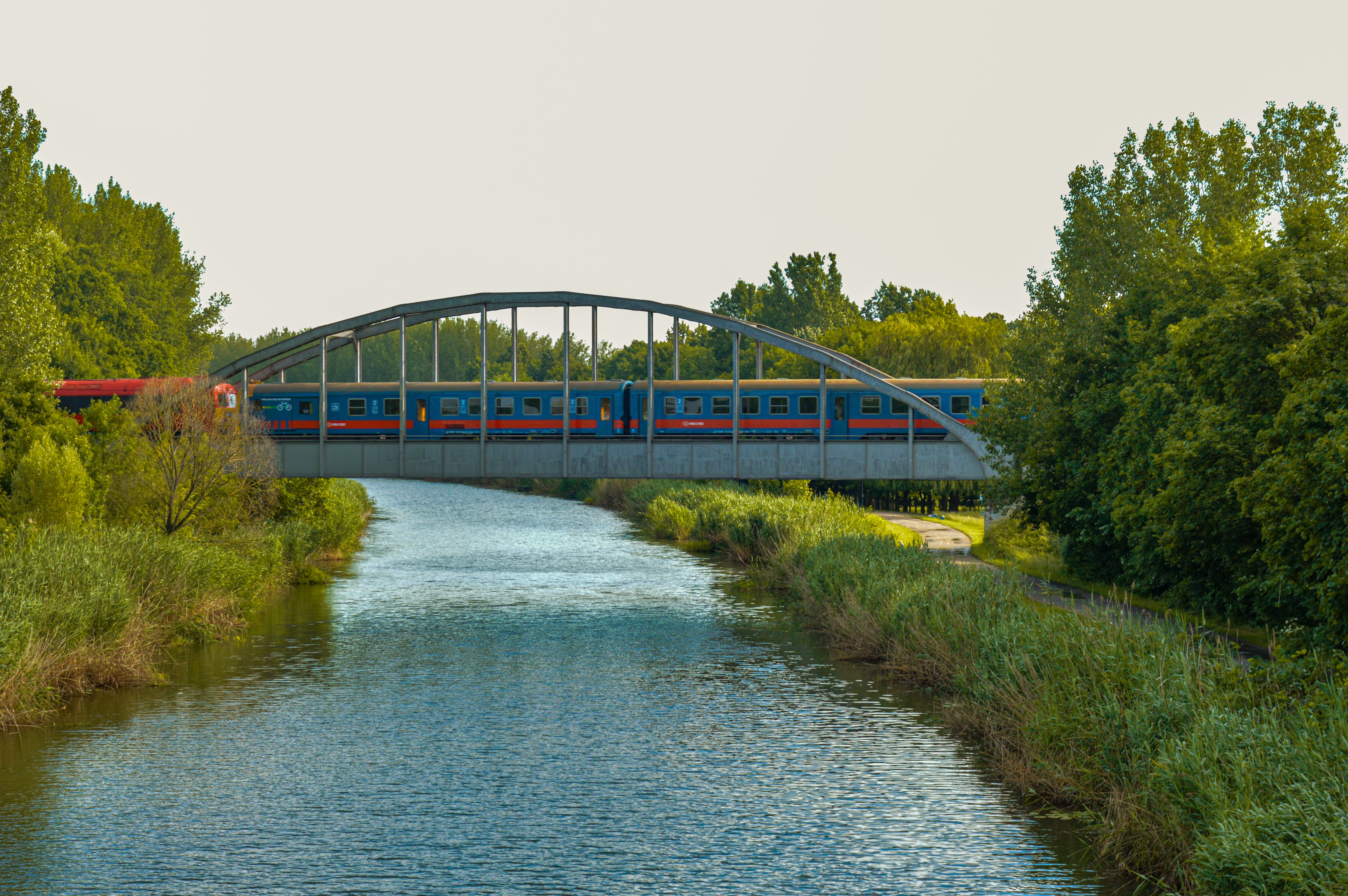 Train arriving at Trakai station in Lithuania, a gateway to the castle