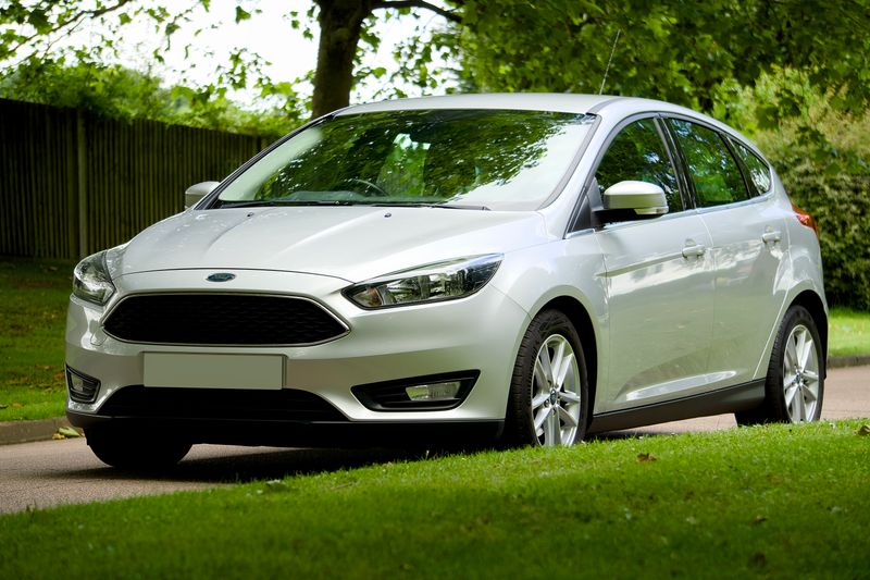 Front three-quarter view of the silver hatchback — photo by Mike Bird on Pexels