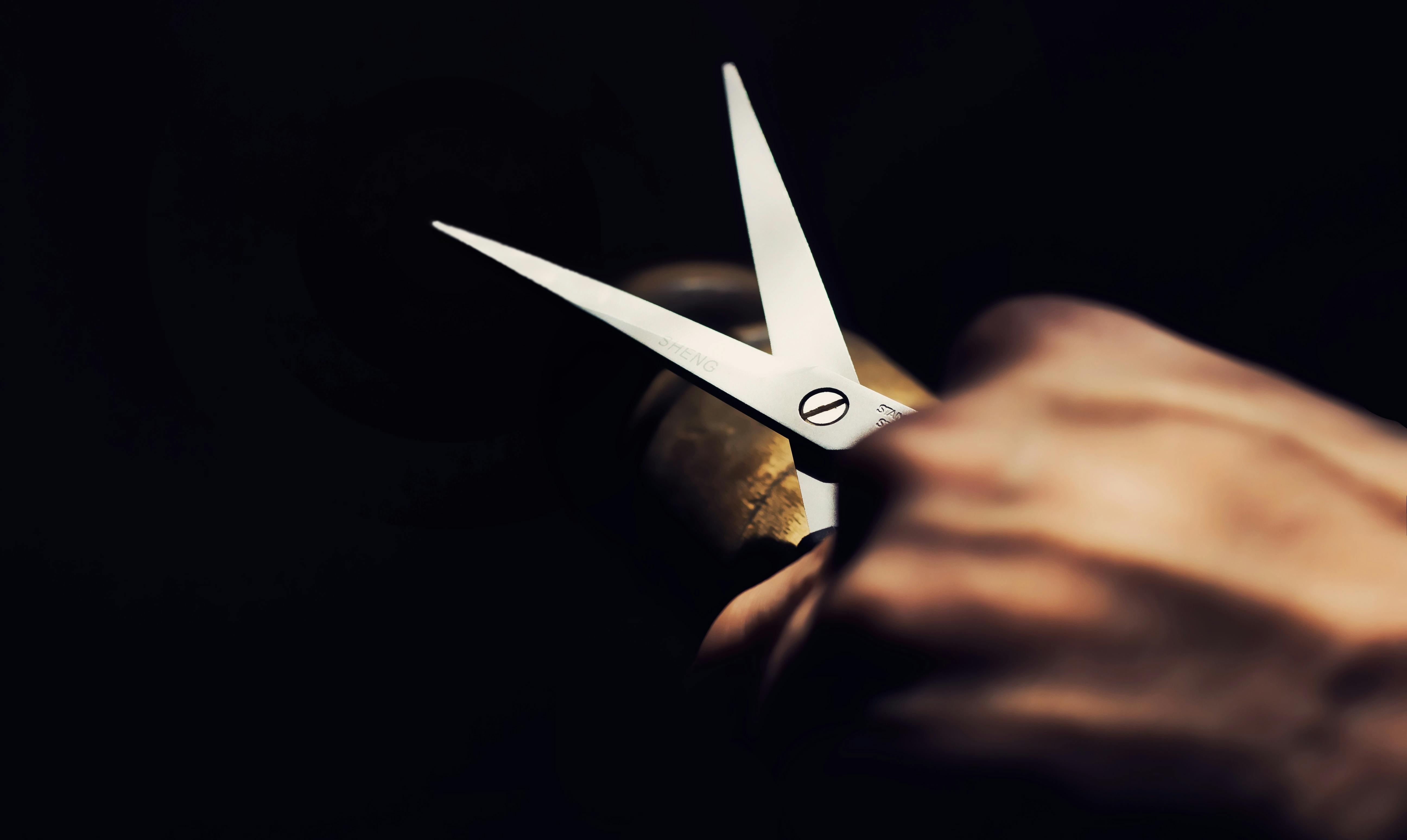 Close Up View of Scissors · Free Stock Photo