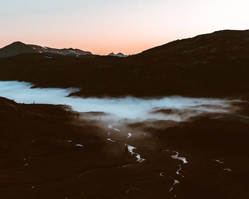 Mountain Ranges During Golden Hour