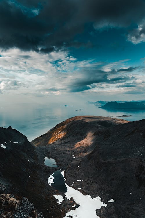 Mountains Under Heavy Clouds