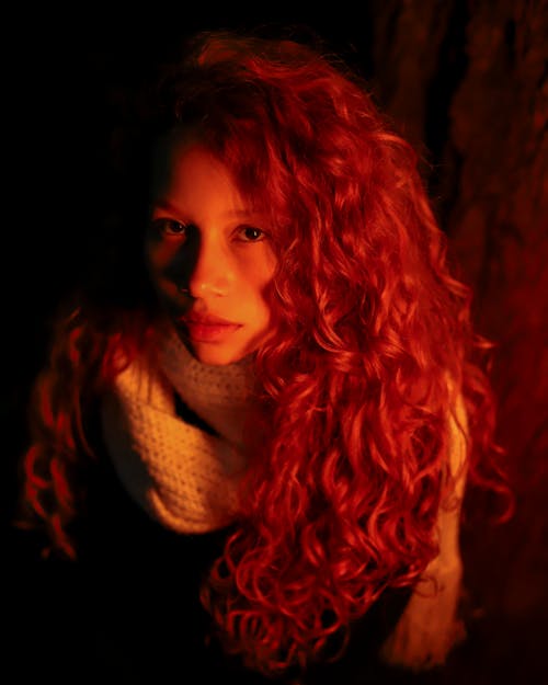 Photo of Woman With Red Hairstyle