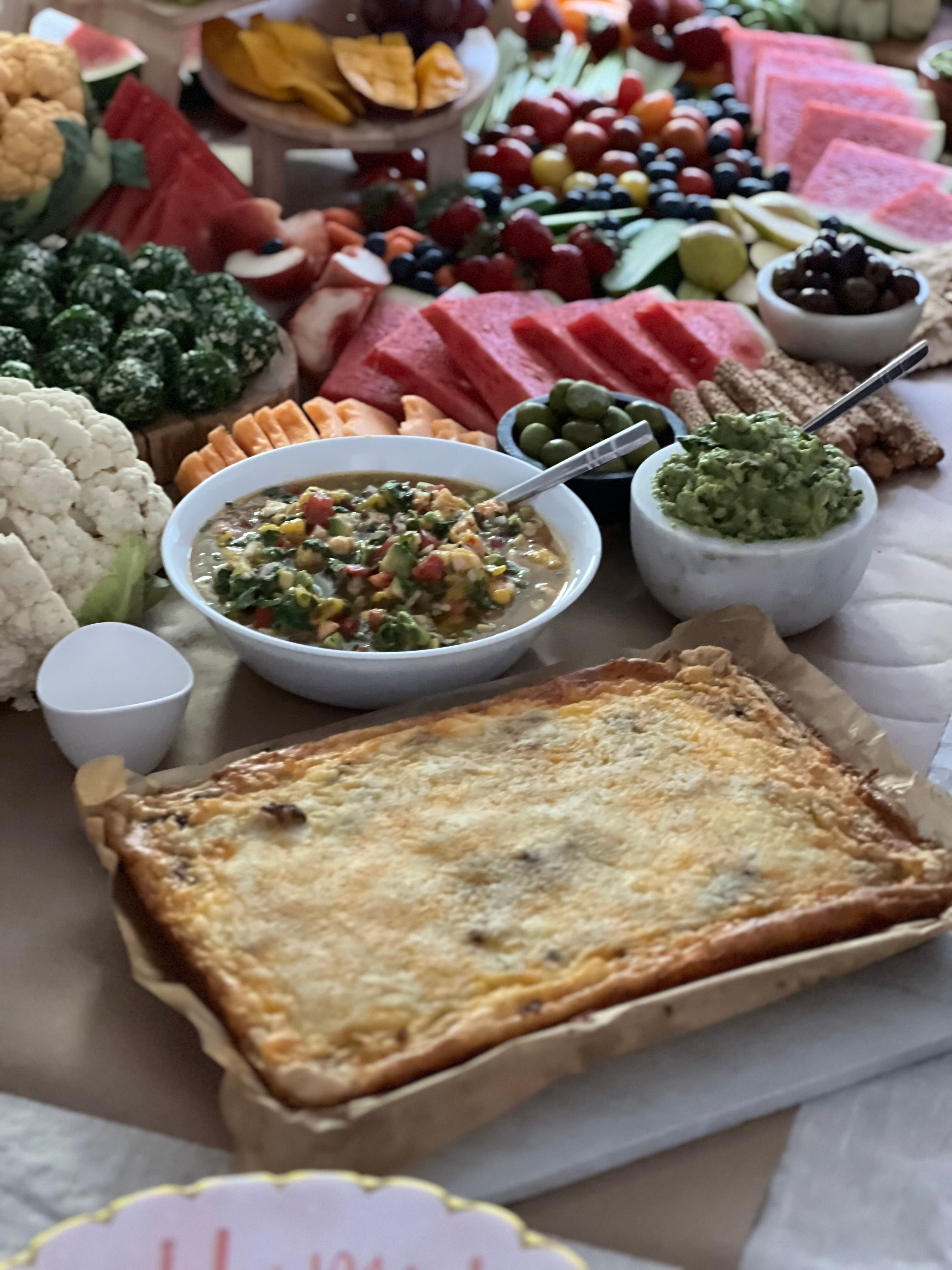 Close-up of a Pie at a Buffet · Free Stock Photo