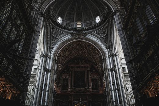Vaulted stone cathedral interior — photo by JuanMa on Pexels